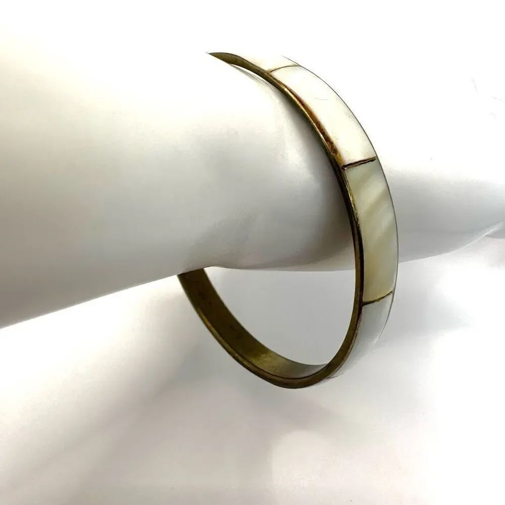 Abalone bangle bracelet - Picture 2 of 7